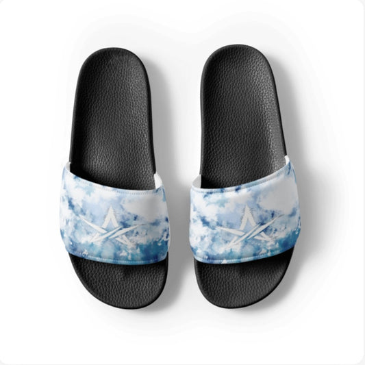 Claquettes Tie-Dye Bleu Océan