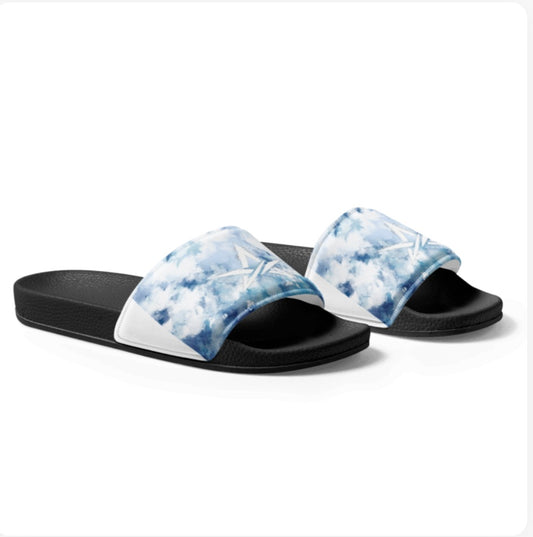 Claquettes Tie-Dye Bleu Océan