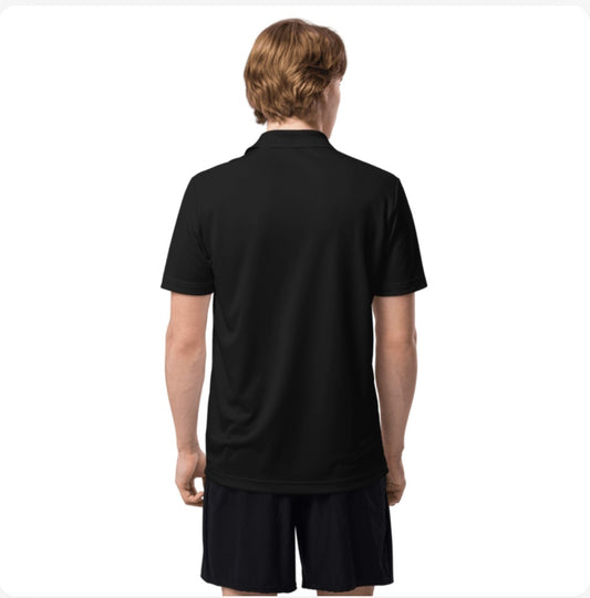 Polo Noir Premium - Logo Étoile Brodé