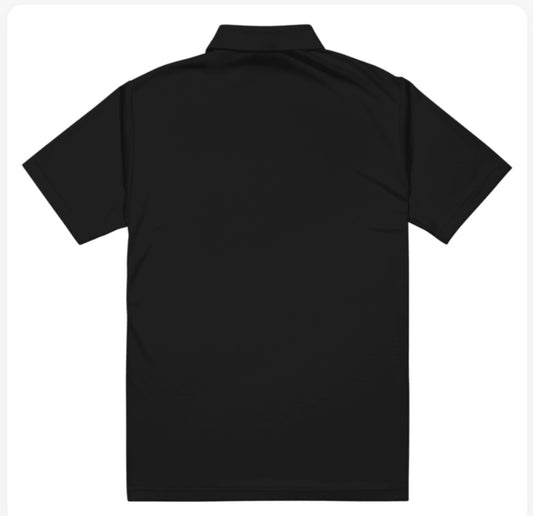 Polo Noir Premium - Logo Étoile Brodé